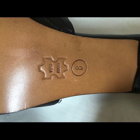 #308 MAPLE LEATHER GROMMET POINTED TOE MULE - Picture 4 of 5